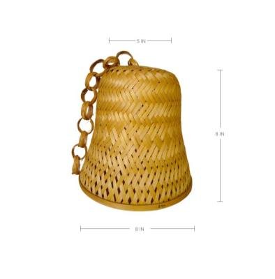 Natural Bamboo Bell type hanging lamp