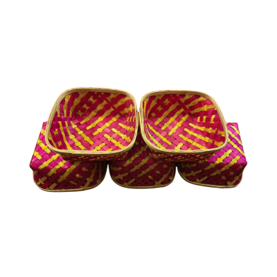 Square Basket Without Handle Pack of 5