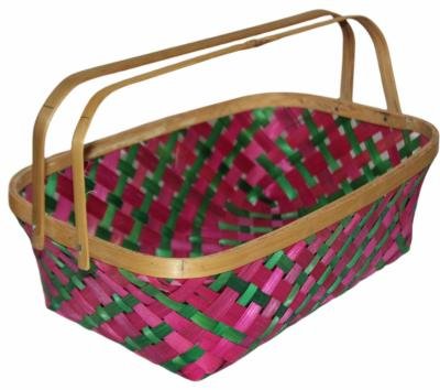 Bamboo Rectangle Basket with Handle