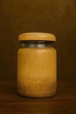 Bamboo Glass Container